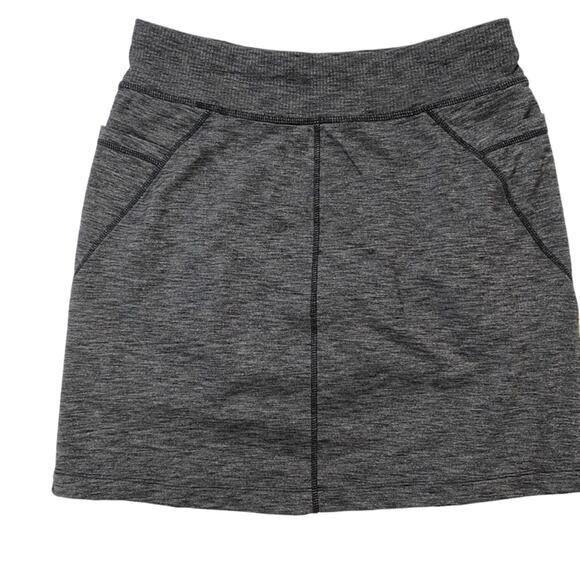 Athleta Excursion Grey Heathered Athletic Skort Small Tall - Picture 9 of 9